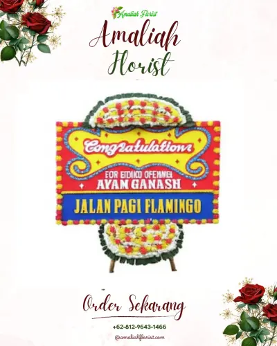 Bunga Papan Congratulation di Pondok Kopi